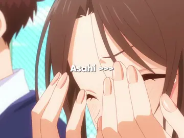 Asahi kissed him😩😍 #kuroiwamedakaniwatashinokawaiizatsūjinai #episode9 #asahi #kuroiwamedaka #anime #fyp 