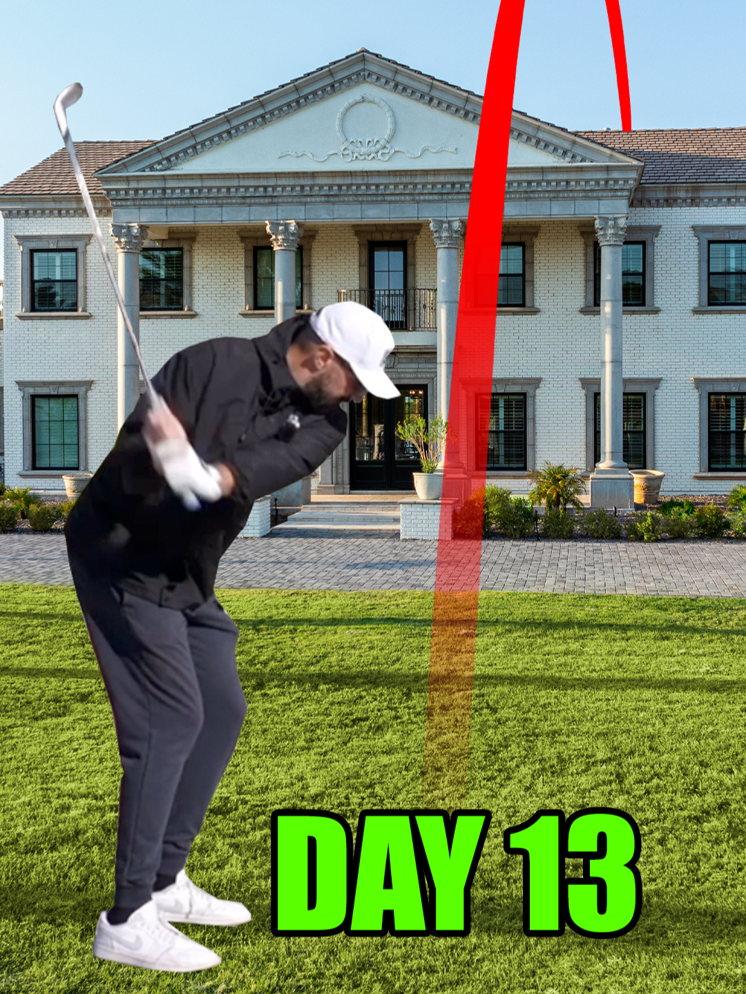 Day 13 of trying to hit a hole in 1 over my house #golf #golftiktok #golftok #golfer #golfswing #golfing #golfcourse #foryourpage #fyp #fore #golfclub #chippingpractice #chipping #misseditbythatmuch #holeinone #holeinonechallenge #brysondechambeau #putt #birdie #eagle🦅 