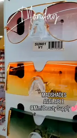 Step up your Sunglass game with a pair of these stylish Shades. Brand: MADSHADES  Available in store @mimi_beayty_supply  #madshade #sunglasses  #sunglassfashion #beauty  #shopping 