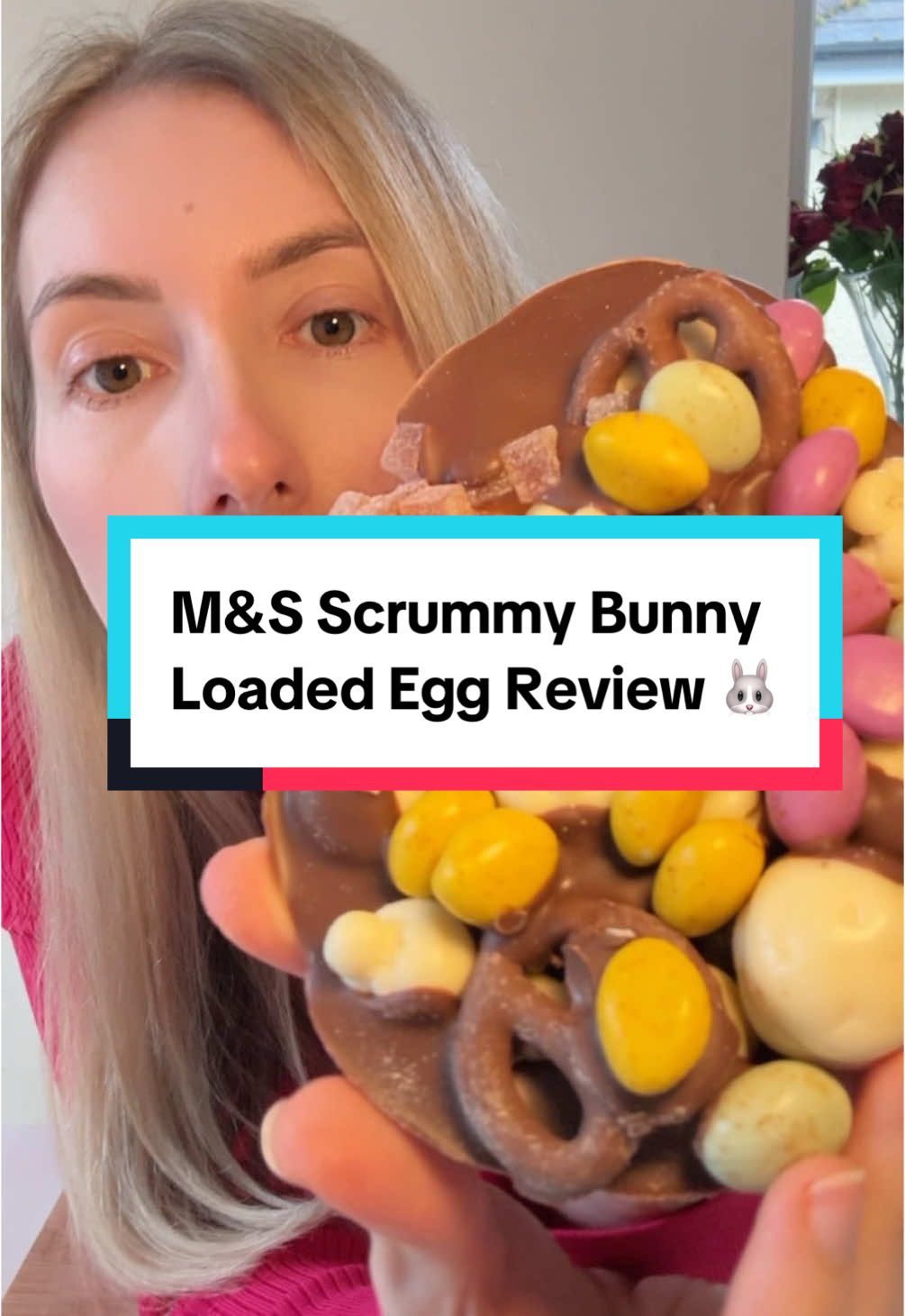 Ooooooooh DAMN 🤯 I had the pleasure of taste testing this beauty from M&S 🤤 This scrummy bunny is a loaded half egg, had pretzels, white chocolate covered popcorn, mini eggs & sweeties 🍫 M&S didn’t cheap out on this egg, high quality best chocolate and they even made me really like popcorn covered in white chocolate, I’m not even a big fan of popcorn 🤣 I paid £12 for this egg & it weighs 265g, so it is a little expensive BUT this egg doesn’t disappoint 😍 I ALWAYS give honest food reviews especially within my Easter chocolate food series 🍫 I would 100% recommend this loaded Easter egg, it’s the perfect food snack recommendation 😍 9/10 it’s amazing but the price could be cheaper ⭐️ @M&S food UK official @Marks & Spencer  #marksandspencerfood #loadedeasteregg #honestfoodreview #foodreviewer #foodbloggers #katiesfoodiefinds #creatorsearchinsights 