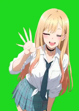 jangan lupa cr, mentahan lagi😈#gfxmanipulation #gfxanime #marinkitagawa #greenscreen #mentahanvideo #mentahangfx 