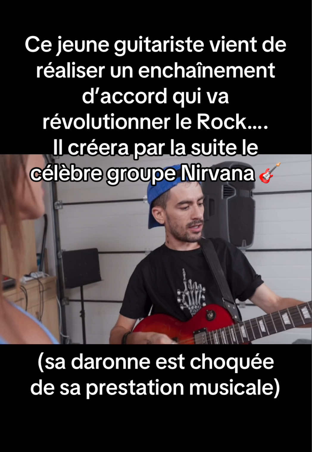 Il manipule sa guitare comme personne #rock #guitare #nirvana #jordielniño 