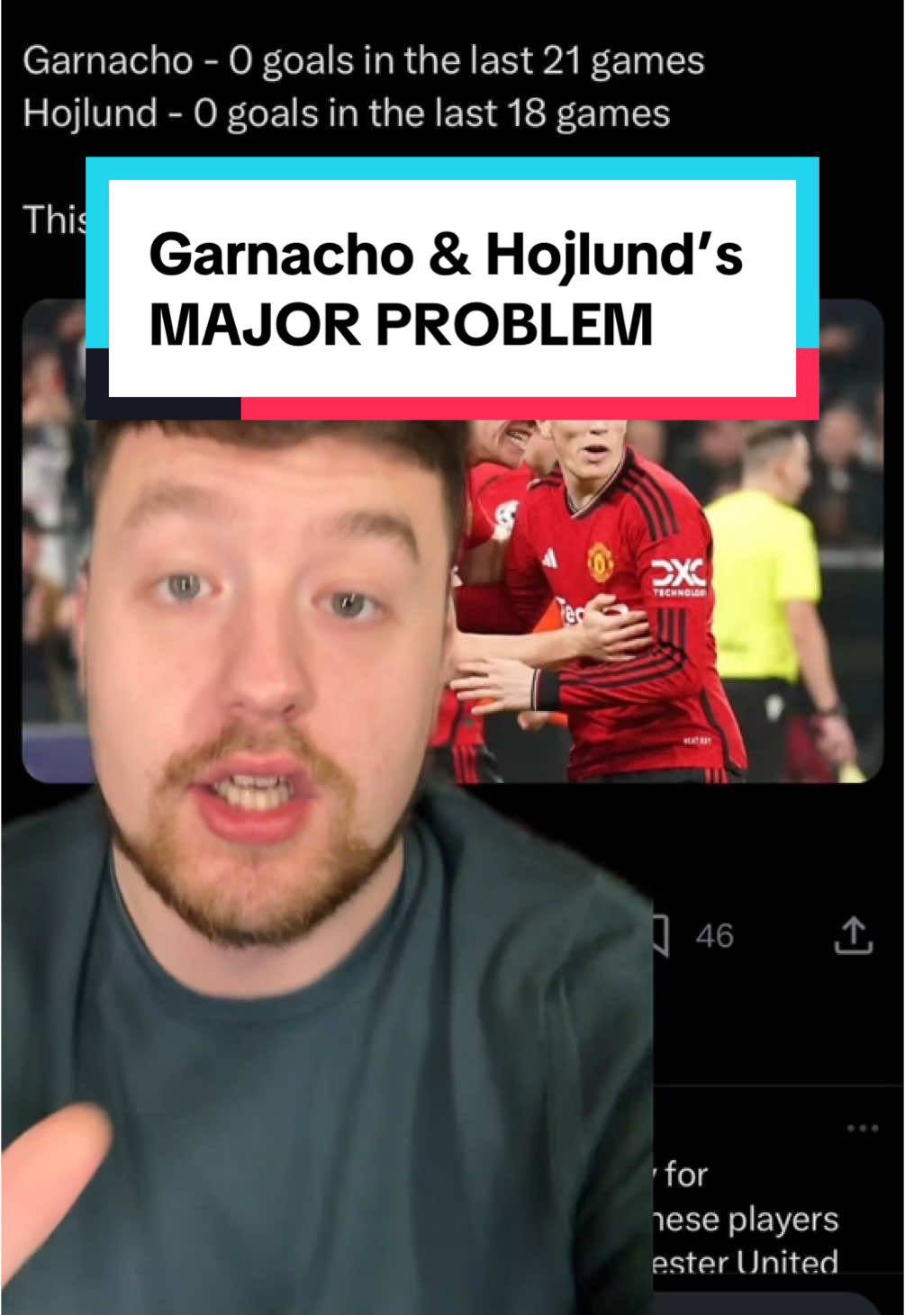 Garnacho & Hojlund’s MAJOR PROBLEM as the Manchester United pair haven’t combined for a goal in over a year #manchesterunited #manutd #mufc #hojlund #garnacho #markgoldbridge #rorytalksfootball 