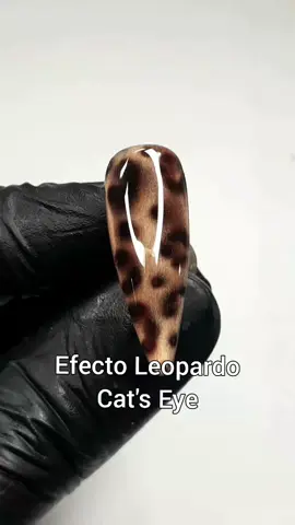 🔥Efecto leopardo🔥 Te traemos este diseño para que puedas recrearlo en tu gabinete ✨️ Sobre una base de color ya curado en cabina ✨️agregamos nuestro efecto ojo de gato 😉 activamos partículas, luego con la ayuda de un imán y un alambre creamos la forma de nuestro diseño ✨️ Contanos que te pareció este efecto ✨️🔥 Design @Pretty Savage Nails ✨️  #cateye #cateyes #cateyenails #efecto #ojodegato #animalprint #animalprintnails #nail #naildesigns #nailtutorial #owiss 