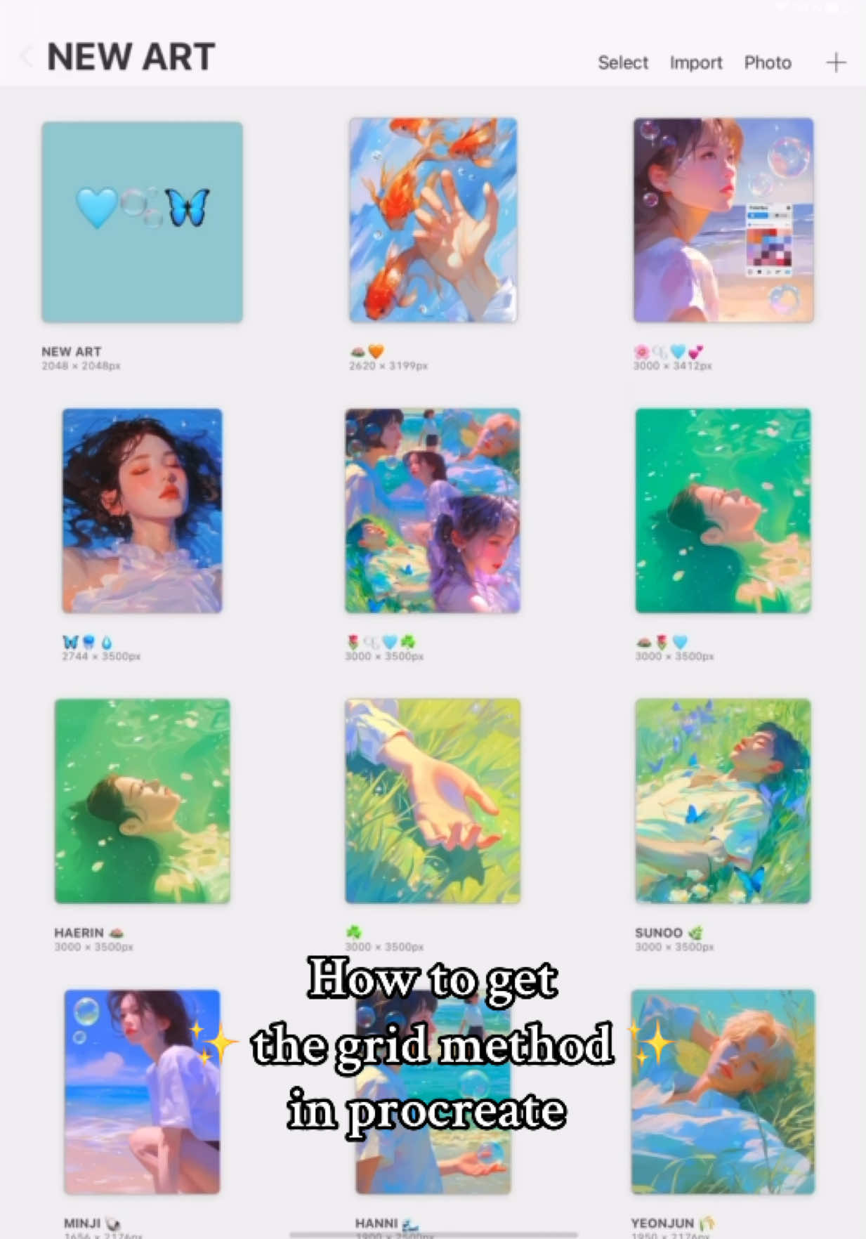 ᯓ★ 𝐇𝐨𝐰 𝐭𝐨 𝐠𝐞𝐭 𝐭𝐡𝐞 𝐠𝐫𝐢𝐝 𝐦𝐞𝐭𝐡𝐨𝐝 𝐢𝐧 𝐩𝐫𝐨𝐜𝐫𝐞𝐚𝐭𝐞!! ✨ ₊ ⊹.𖥔 ݁ ˖ 𝐏𝐫𝐨𝐜𝐫𝐞𝐚𝐭𝐞 | 𝐁𝐫𝐮𝐬𝐡 𝐬𝐞𝐭 𝐥𝐢𝐧𝐤 𝐢𝐧 𝐛𝐢𝐨 ˗ˏˋ ★ ˎˊ˗ ⊹ ࣪ ˖ ꒰ঌ ♡ ໒꒱ ⊹ ࣪ ˖  #art #artist #viral #viralvideo #fyp #procreate #viraltiktok #procreatetutorials #tutorial 