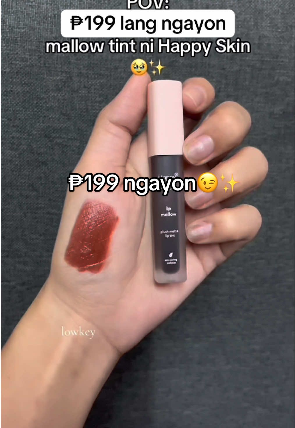 ₱199 ngayon happy skin mini lip mallow tint‼️😉✨ #happyskin #happyskinph #lipmallow #lipmallowtint #liptint #fyp 