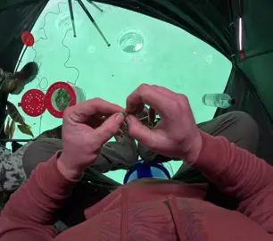 The way he instantly accepted his fate 😅 📹: Tyler Peace (Peace Of Fish) #icefishing #fail #funnyfails 