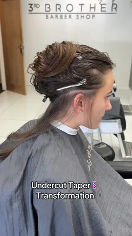 Undercut Before and After  #undercutgirls #femalebarber #fyp #foryou #haircuts #wlw