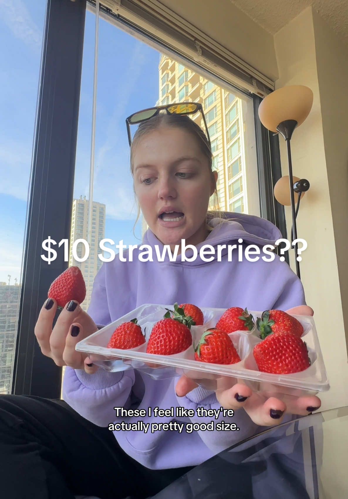 Trying the $10 Oishii strawberries from @Whole Foods Market 🍓🍓 #oishiistrawberry #wholefoodsmarket #expensivestrawberries #chicagofoodie #omakasestrawberry #foodreviewer 
