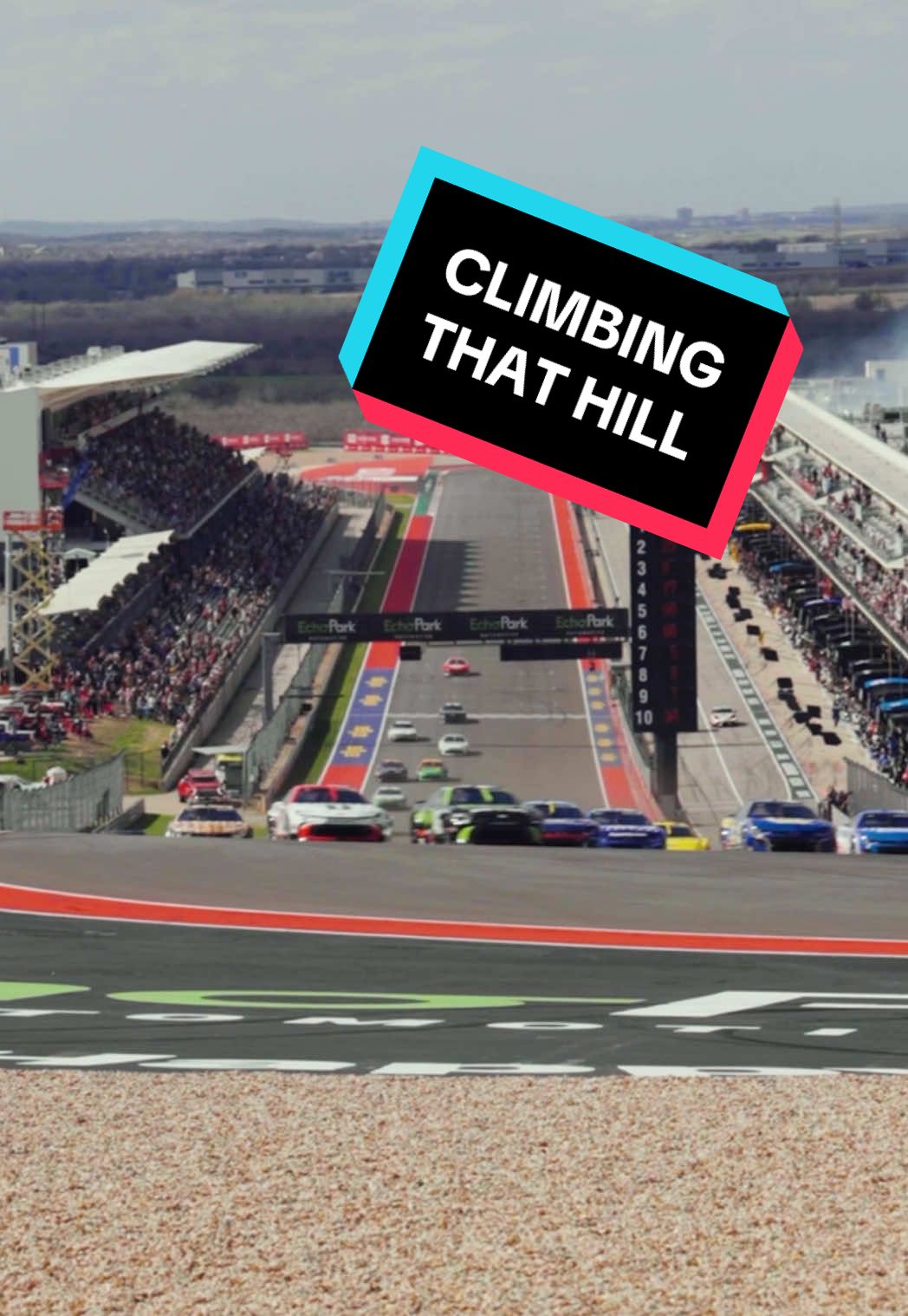 🎵 Be runnin' up that road, be runnin' up that hill 🎵 #NASCAR #COTA