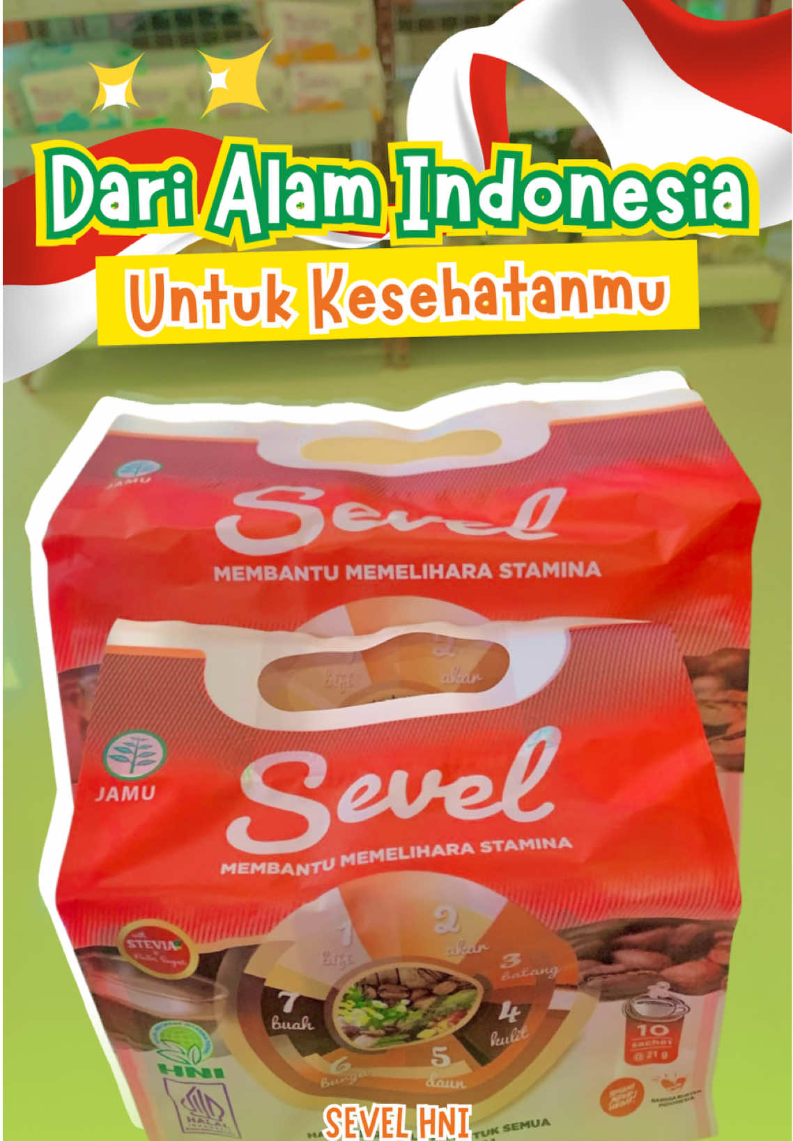 Ada yang kenal si merah ini❓Yap, namanya SEVEL. Kopi best seller HNI yang banyak dicari orang🤩 Yuk nikmati sensasi kopi & rempah🤩 Sevel juga bisa menemani kamu saat buka puasa😆 #hni #hnihpai #hnihpaindonesia #sevel #sevelhni #kopi #kopirempah 