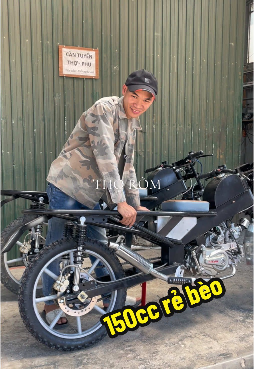 Xe 150cc rẻ cho bà con thu nhập thấp/ Ngựa sắt Tây Nguyên/ phụ tùng tự chế Thọ Ròm #thorom #nguasattaynguyen #phutungtucheTR #xetucheTR 