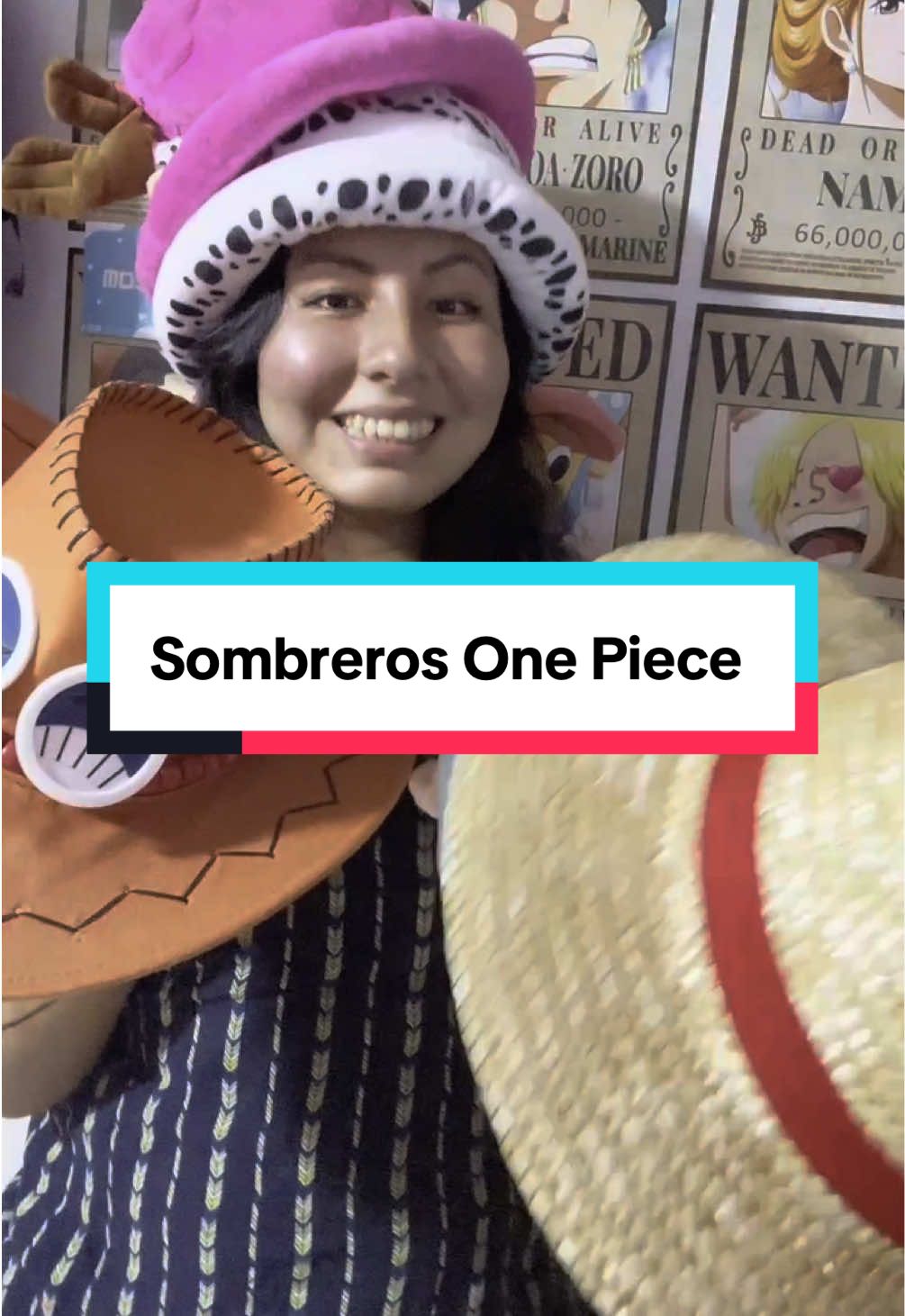 Nuevos sombreros One Piece disponibles 😁 #onepiece #luffy #zorororonoa #chopper #anime #peru #law 