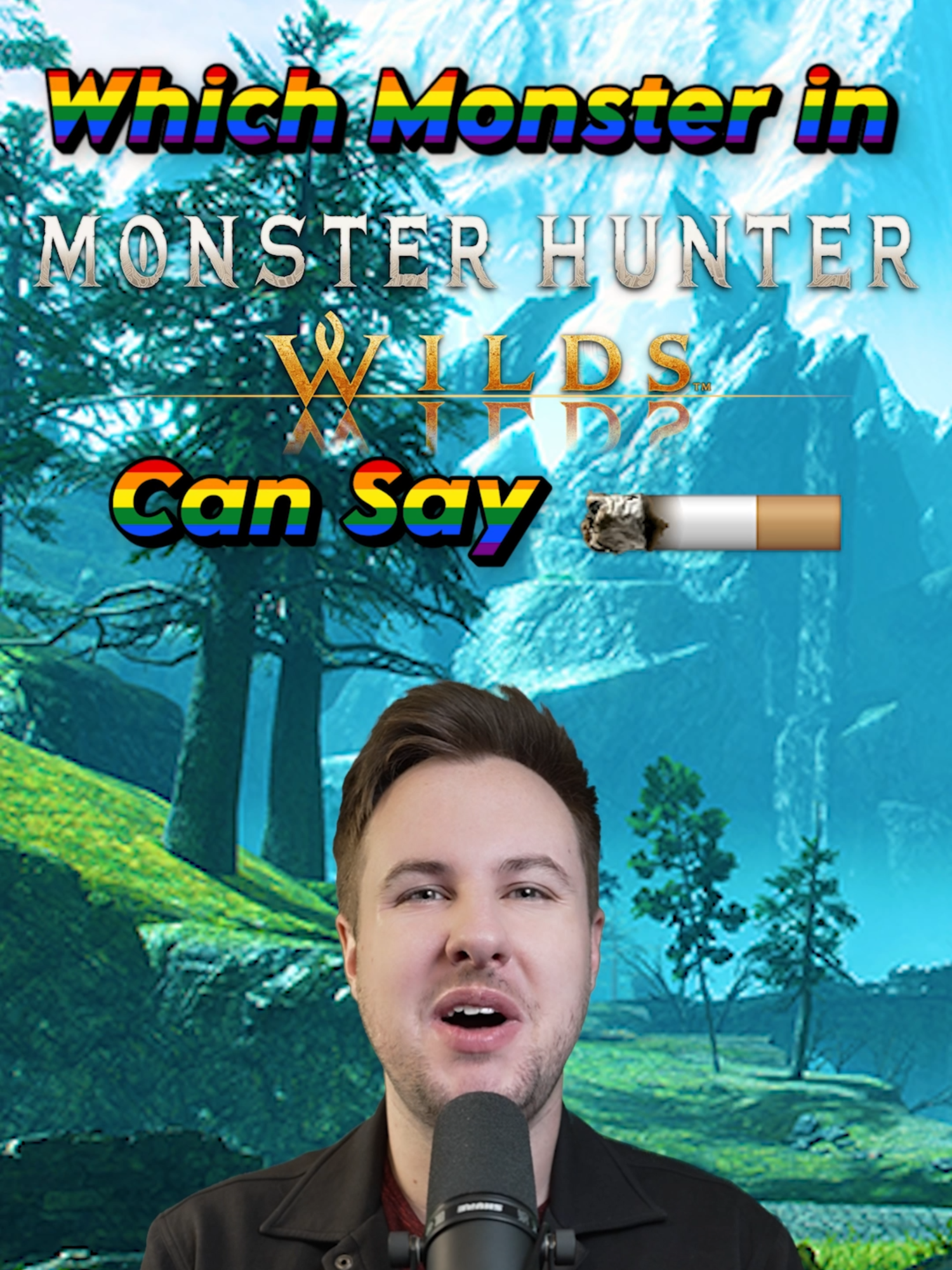 Please lord do not let the audience that takes my videos seriously find this one #monsterhunter #monsterhunterwilds #rpg #gamer #capcom #ps5 #greenscreen #lgbt #lgbtq