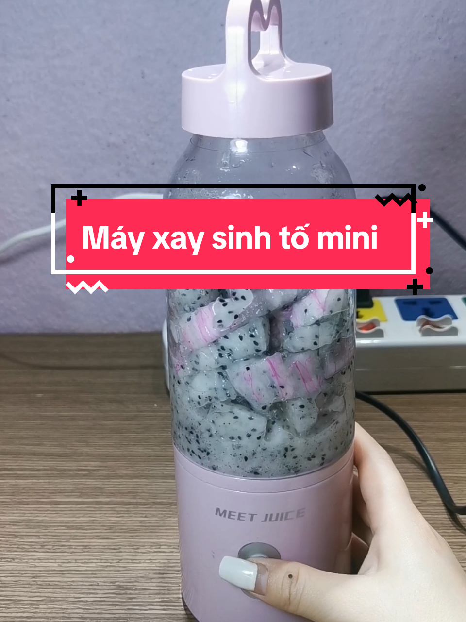 Máy xay sinh tố cầm tay meet juice #dogiadung #mayxaysinhto #mayxaysinhtocamtay 