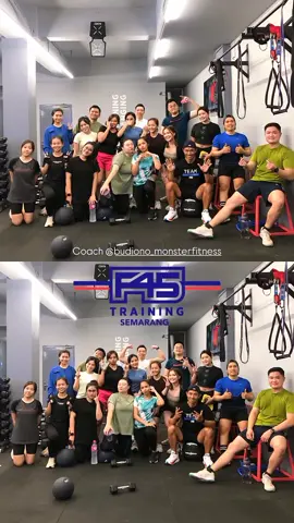 Team F45 Simpang Lima Semarang 🔥🔥💪  #f45training #f45 #workout #healthy #personaltrainer #gymsemarang #fit #Lifestyle #GymTok #gym #women #anakgym #Fitness #strength #cardio #sehat #bugar 