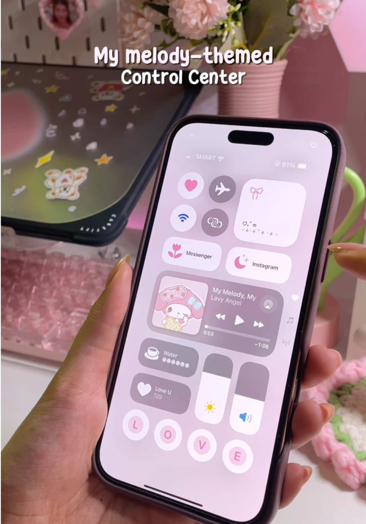 have you personalized your control center yet? 💗✨ #fyp #foryou #ios18 #controlcenter #widget #iphonetricks #iphonehacks #iphonetips #iscreen 
