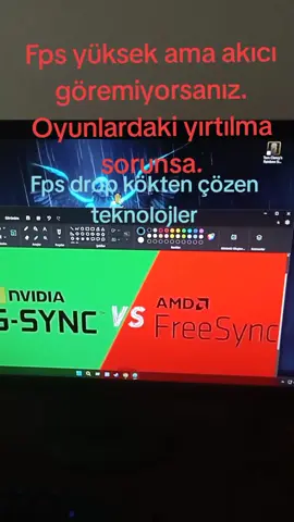 Fps drop kökten çözen bir teknoloji. AMD Ekran kartları için Freesync teknolojisine sahip monitör olmalı. NVIDIA ekran kartları için G-sync teknolojisine sahip monitör almalısınız. G-sync monitörler pahalı olabiliyor. AMD kullananlar biraz daha şanslı #fpsdrop #amd #amddrivers #freesync #gsync #hdmi #displayport #display #stuttering #nvidia 
