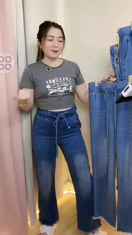 Elastic Waist Pants Korean style wide leg pants #pantsforwomen #widelegpants #pants 