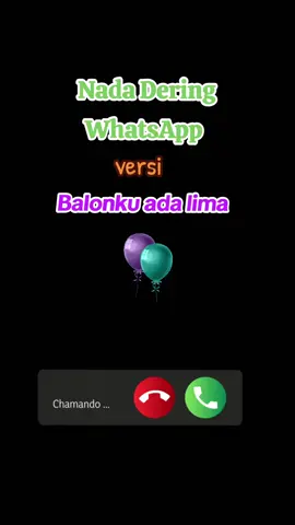 Nada Dering WhatsApp versi balonku ada lima #nada #nadadering #whatsapp #whatsappstatus #versi #balonku #balonkuadalima #song #songs #ringtone 