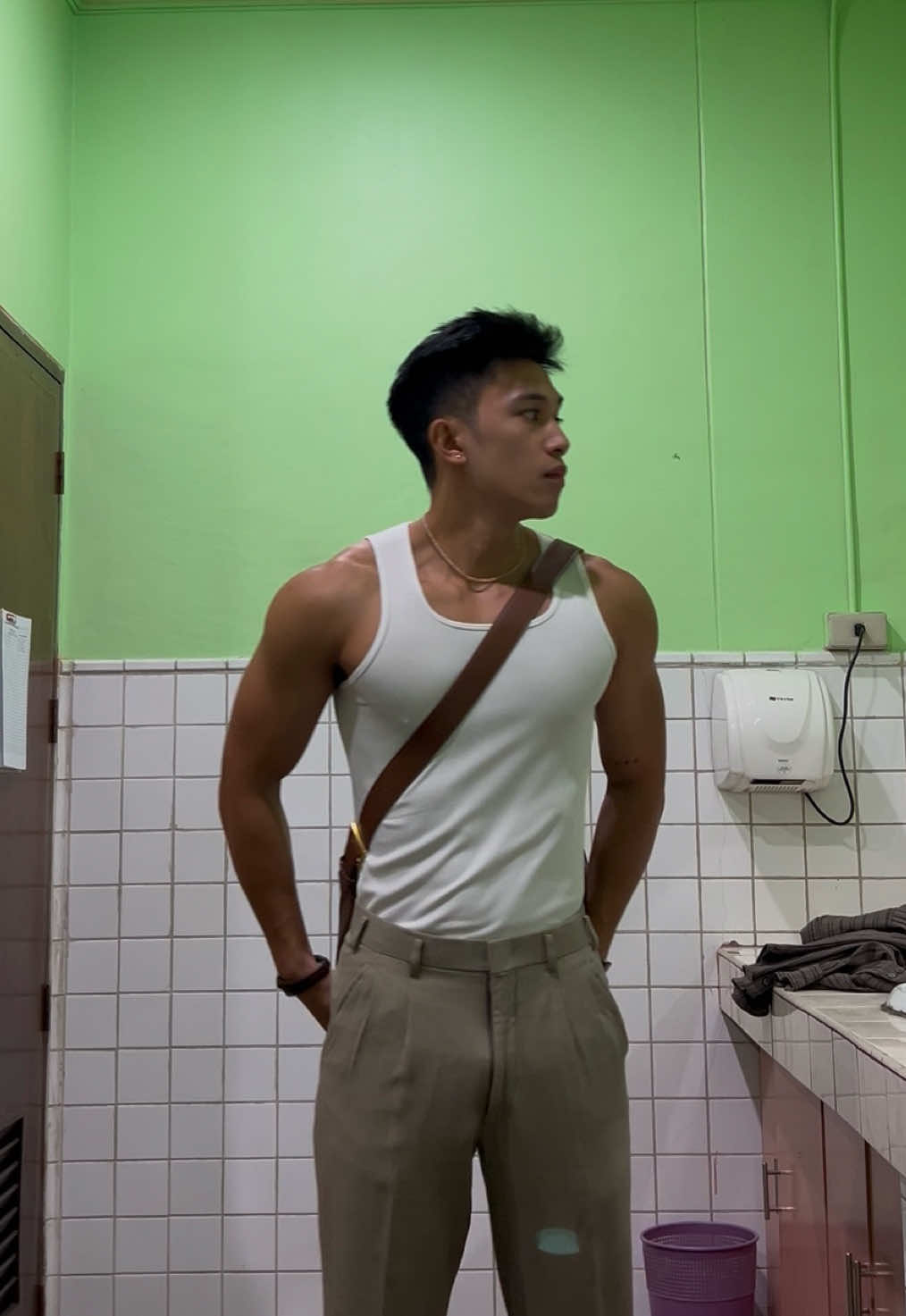 White sando entry 😅 #fitcheck #fit #sando 