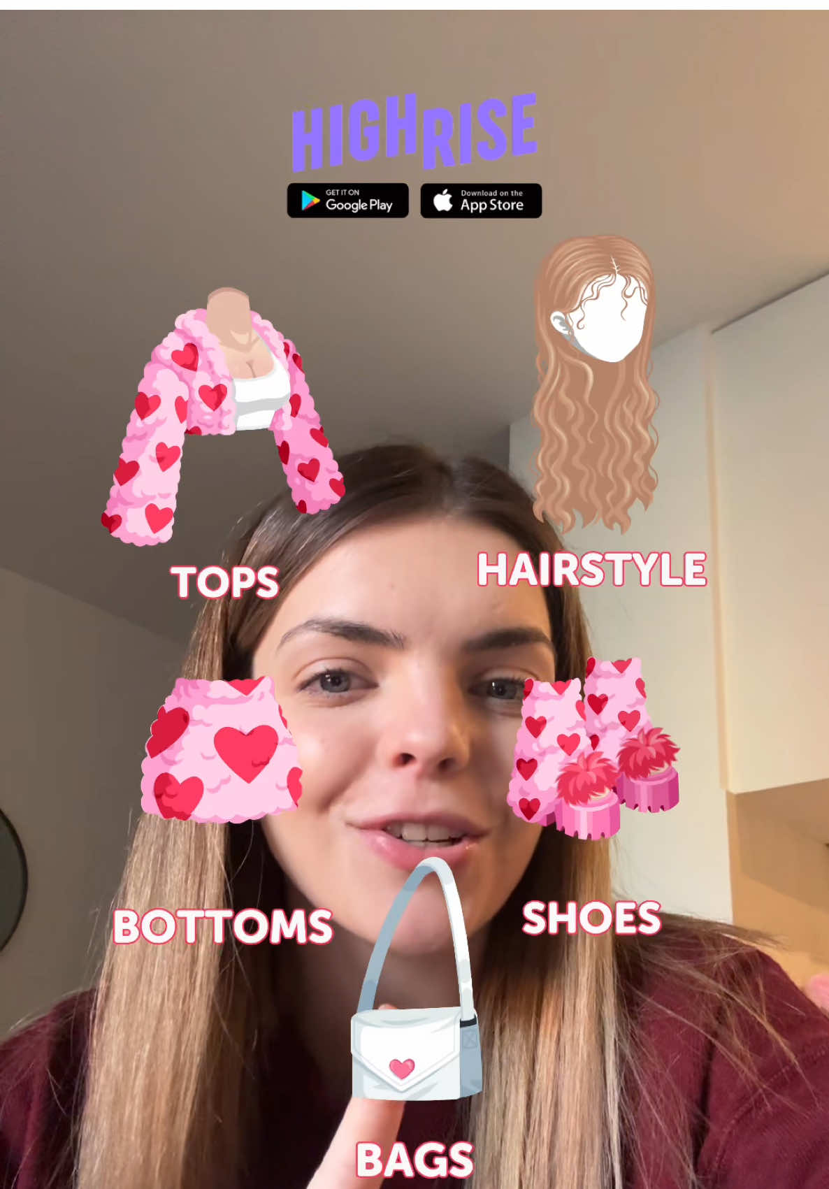 what do y’all think about this outfit? 🥰 #highrise #highriseapp #fashion #outfitgenerator #outfitrandomizer 