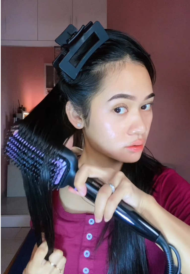 Sisir tapi catokan, hasilnya bagus dan stylingnya cepet bgt🥰❤️ #fyp #heatedbrush #philips 