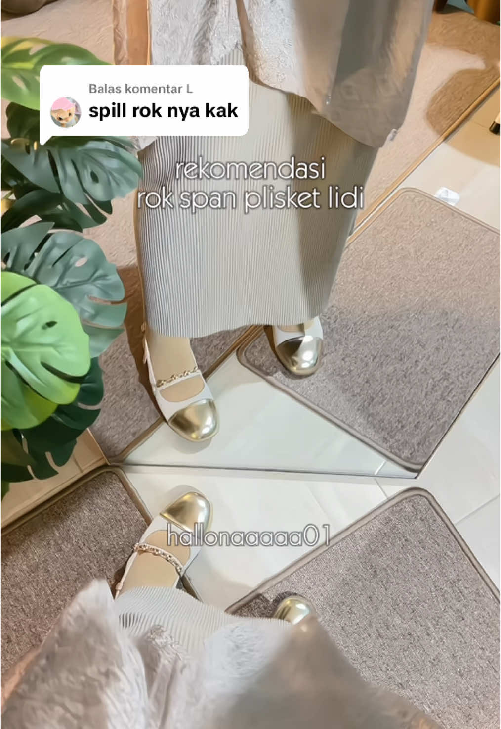 Membalas @L   rok span plisket lidi ini bisa masuk untuk semua jenis atasan kak 😍 langsung klik keranjang kuning yaa kak, ada banyak pilihan warnanya 🥰  #rekomendasirok #rokspanplisketlidi #rokplisket #ootdlebaran #outfitlebaran2025 #lebaran2025 #fyp 