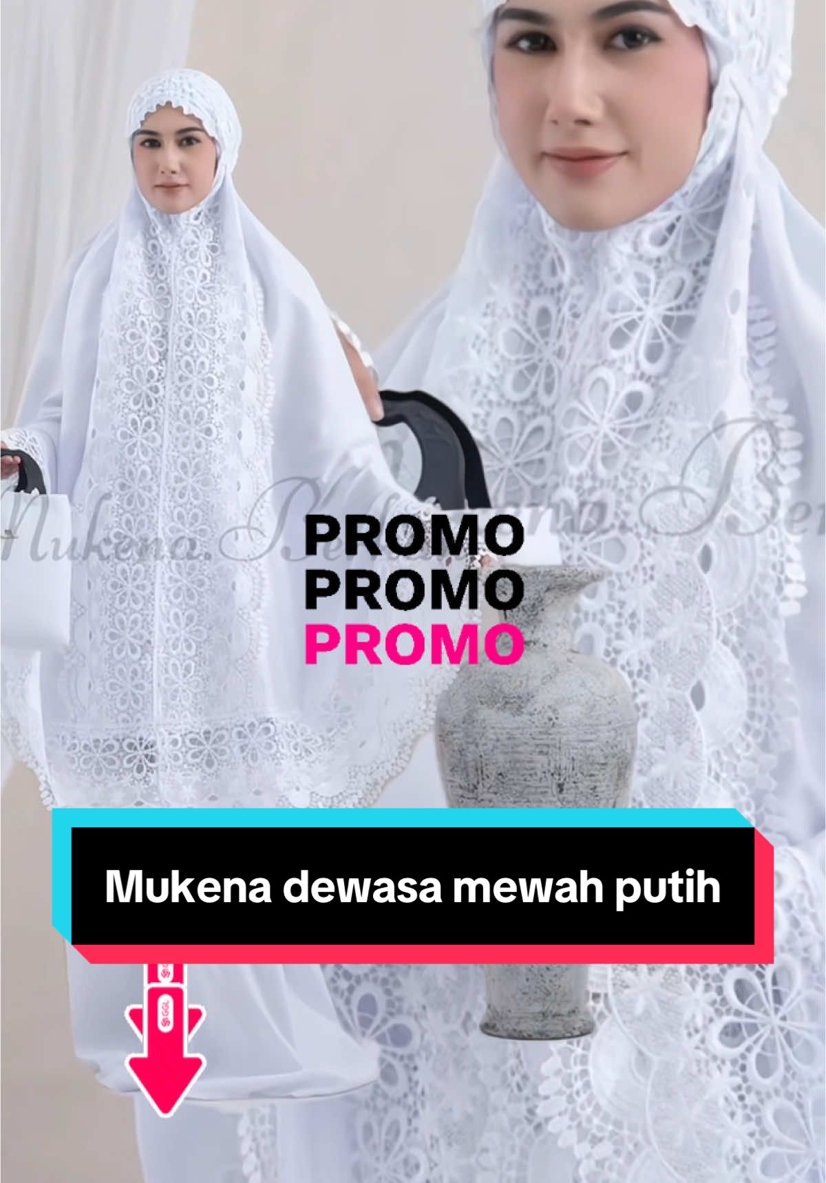 Mukena Princess Naira Katun Putih bersih full renda#mukena #mukenahcantik #mukenamewah #mukenadewasa #mukena2in1 