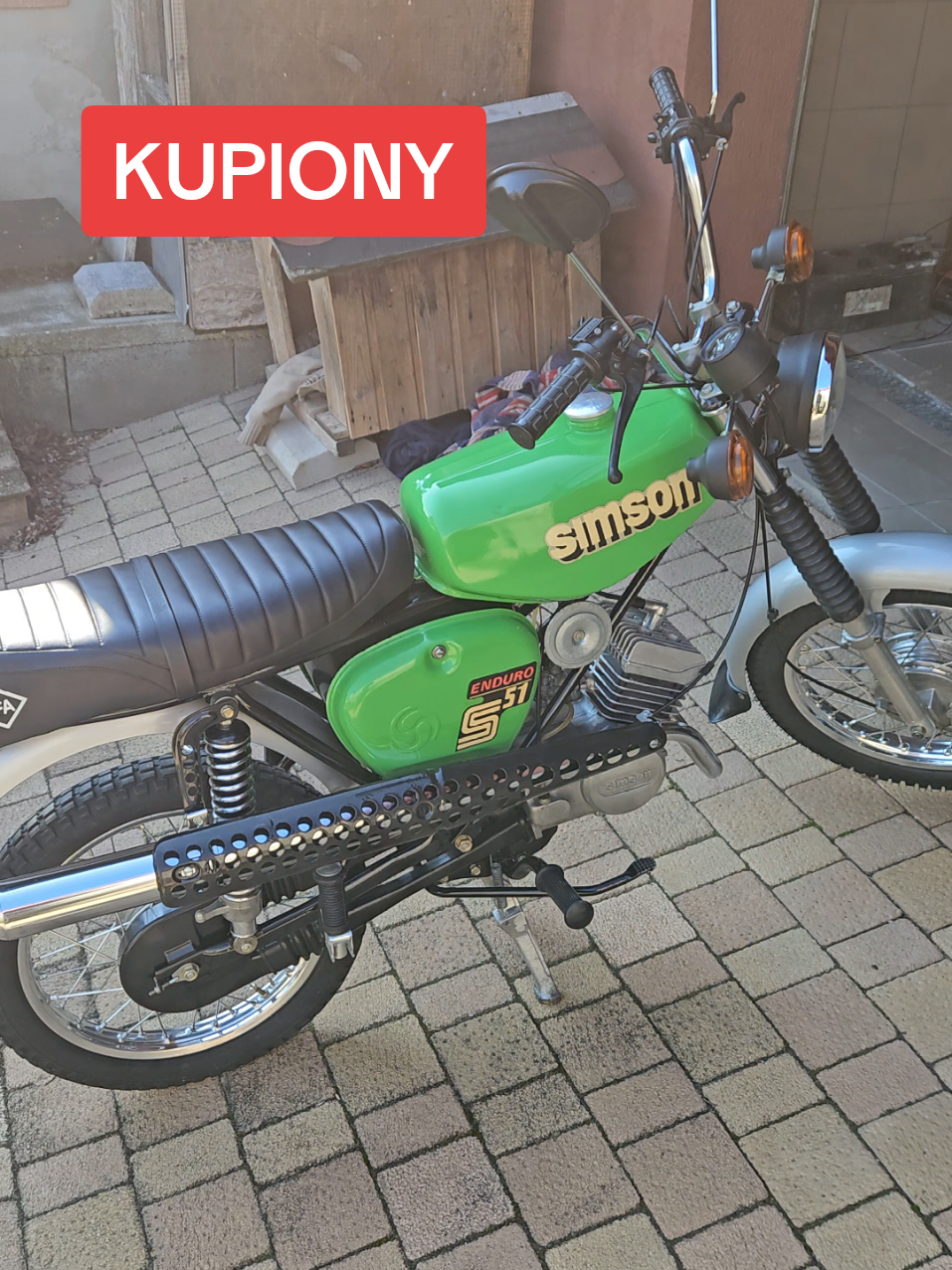 SIMSON S51 ENDURO ! KTO CHCE ?? #youngtimer #motoryzacja #szafran #zabytek #maluch #fiat125p #fiat126p #oldtimer #motorower #simson #ENDURO 