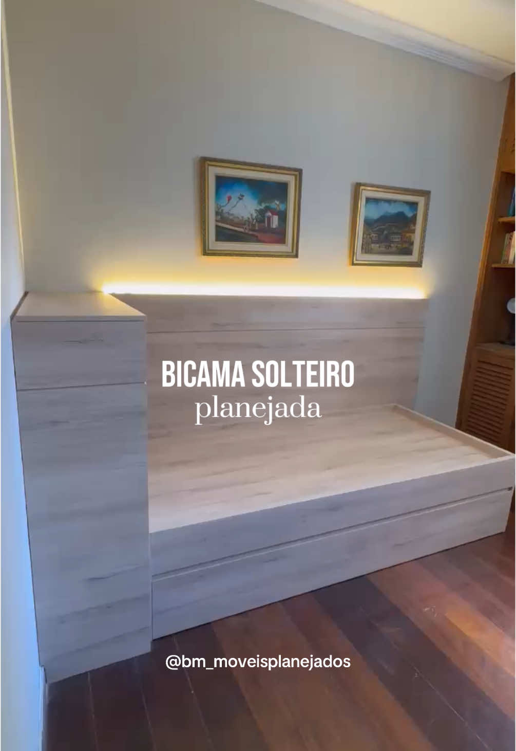 Cama planejada 🛏️ #cama #moveisplanejados #marcenariacriativa #marcenaria #quarto 