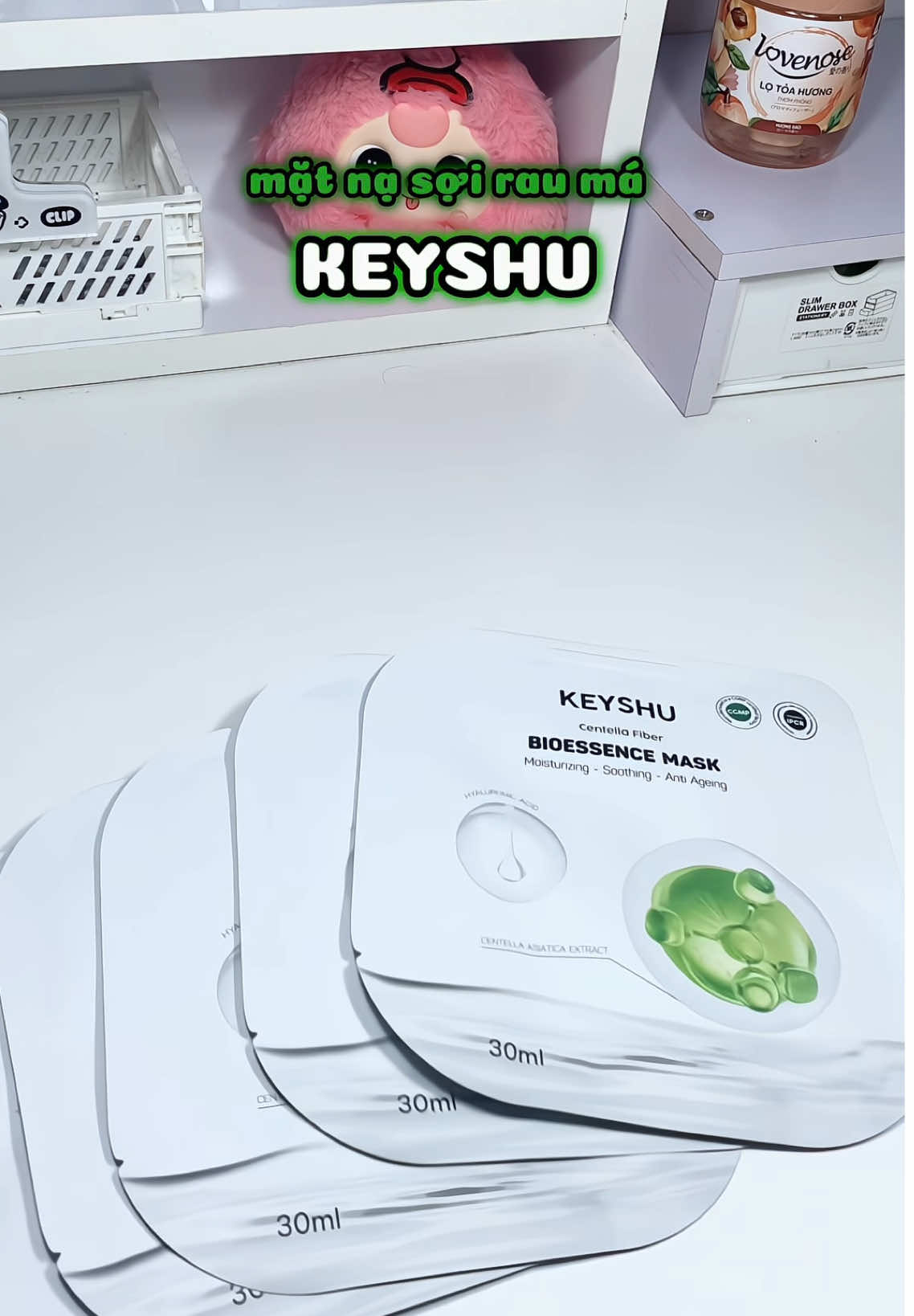 mặt nạ sài mê, thích lắm lun á 🫶 #keyshu #centellafiber #mask #matnarauma #matna #duongda #skincare #fyp #LearnOnTikTok
