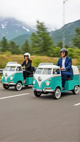Hippy bus mobility scooters! 🤯 #vwbus #retro #mobilityscooter #elderlycare #Tech