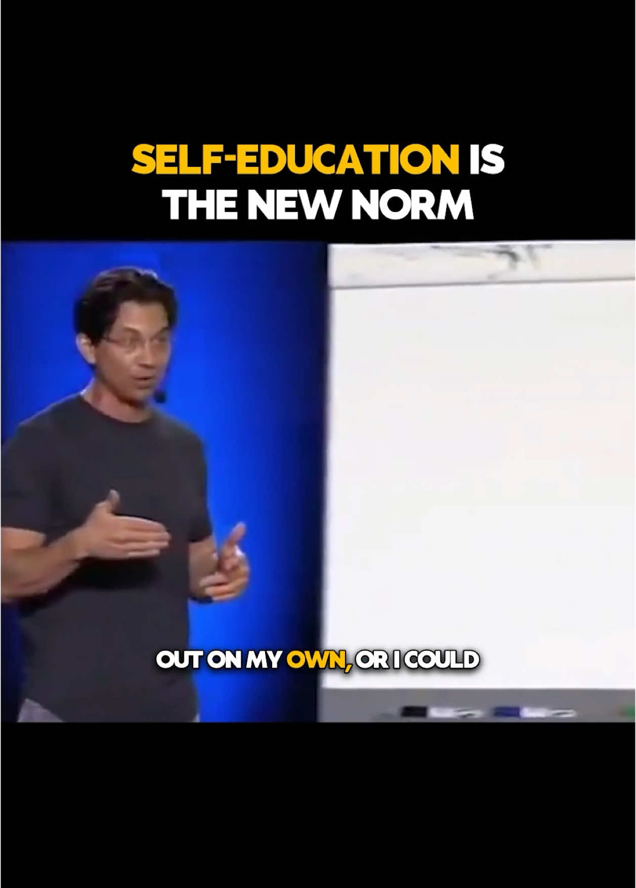 Self-Education Is The New Norm Most people spend YEARS trying to figure things out on their own. But what if you could go back in time and give your younger self all the shortcuts? The failures, the breakthroughs, the lessons, everything that took you 8 years to learn could be compressed into a weekend. That’s the power of self-education. Instead of struggling alone, learn from people who’ve already done it.  Source: Dean Graziosi #motivationalquotes #motivation #inspirational #lifeadvices #selfeducation #deangraziosi 