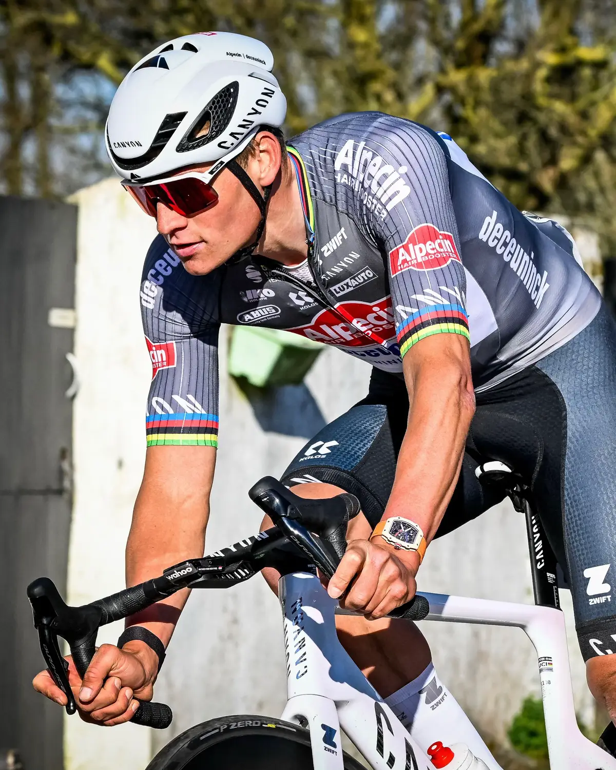 It’s great to have Mathieu van der Poel back on the road ❤️ #cycling #mvdp #roadcycling