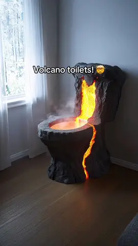 I'm gonna need a Volcano toilet immediately! 👏👏 #interiordesign #volcano #tiktokmademebuyit 