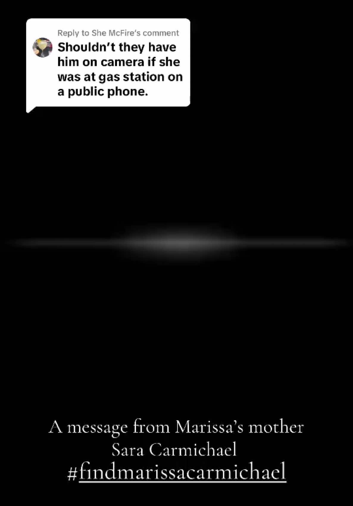 Replying to @She McFire  #fy #fyp #truecrime #news #crime  #crimetok #backtothebeginning #truecrimetok #vanished #missingpersons  #crazycase #foryourpage #disappeared #marissacarmichael #mystery #missingmom #findmarissacarmichael #share #MomsofTikTok #northcarolina #greensboro @Sara 