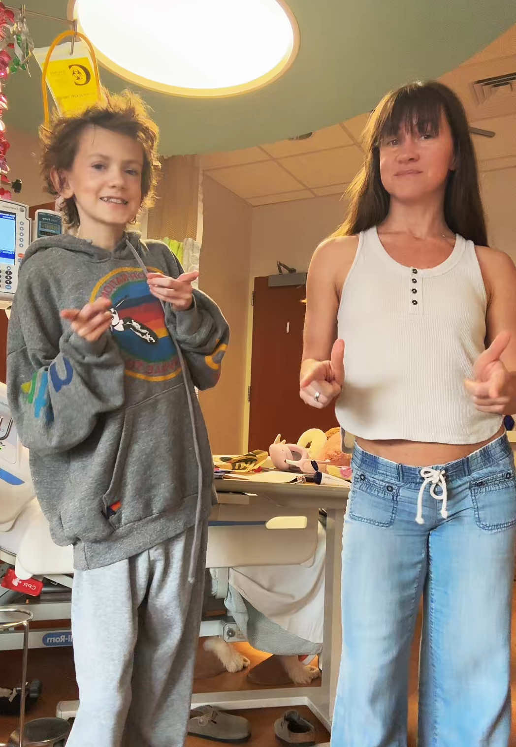 can u belive that I started this cancer journey so long ago I watched doc mcstuffins 🙈 Fake body TikTok  Over 18  #fyp #viral #trending #dance #momanddaughter 