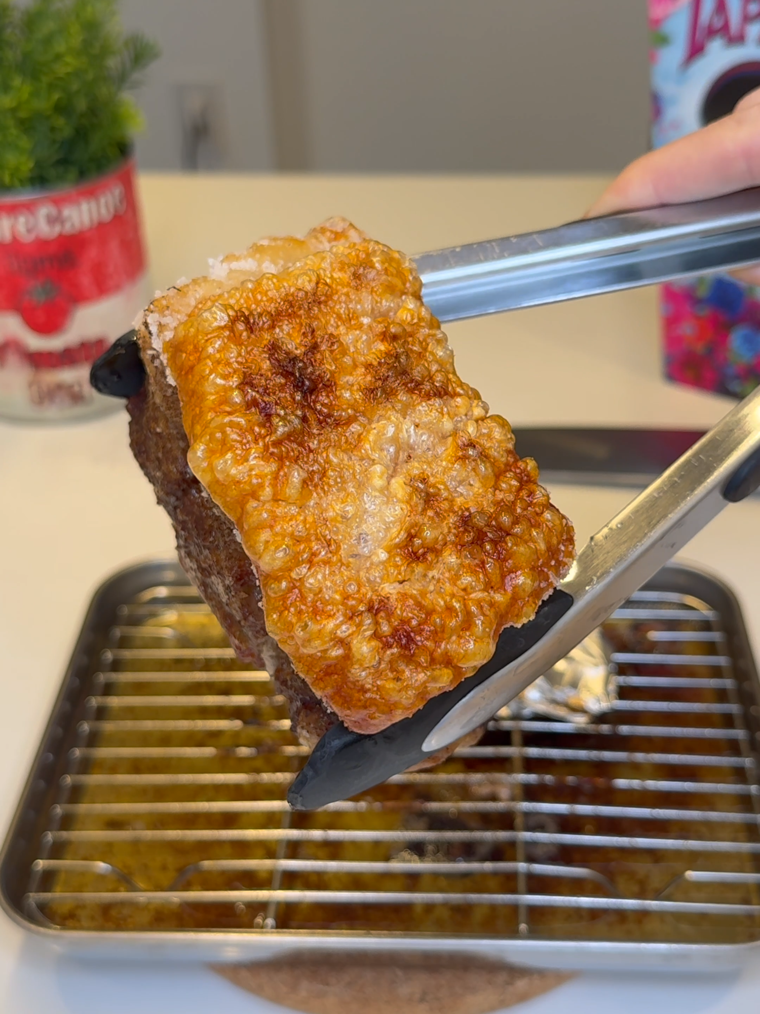 Crispy Pork Belly from  @thesmokerbaker #porkbelly #crispy