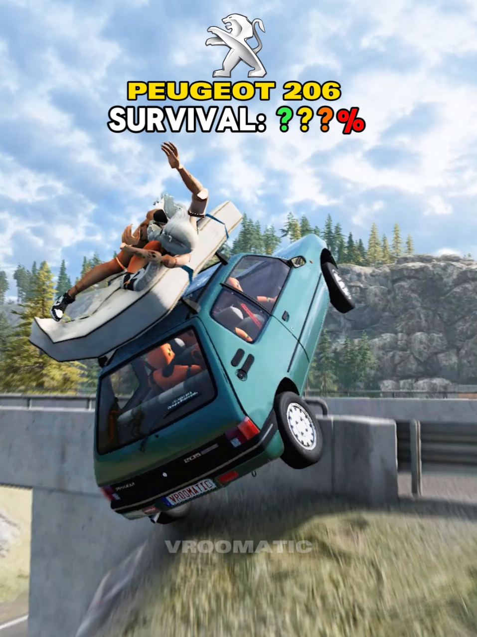 Highway Accidents PART 4 - STEEL COILS #beamng #beamngdrive #beamngcrash #game #gaming #videogame #vroomatic #fyp #car #cars 