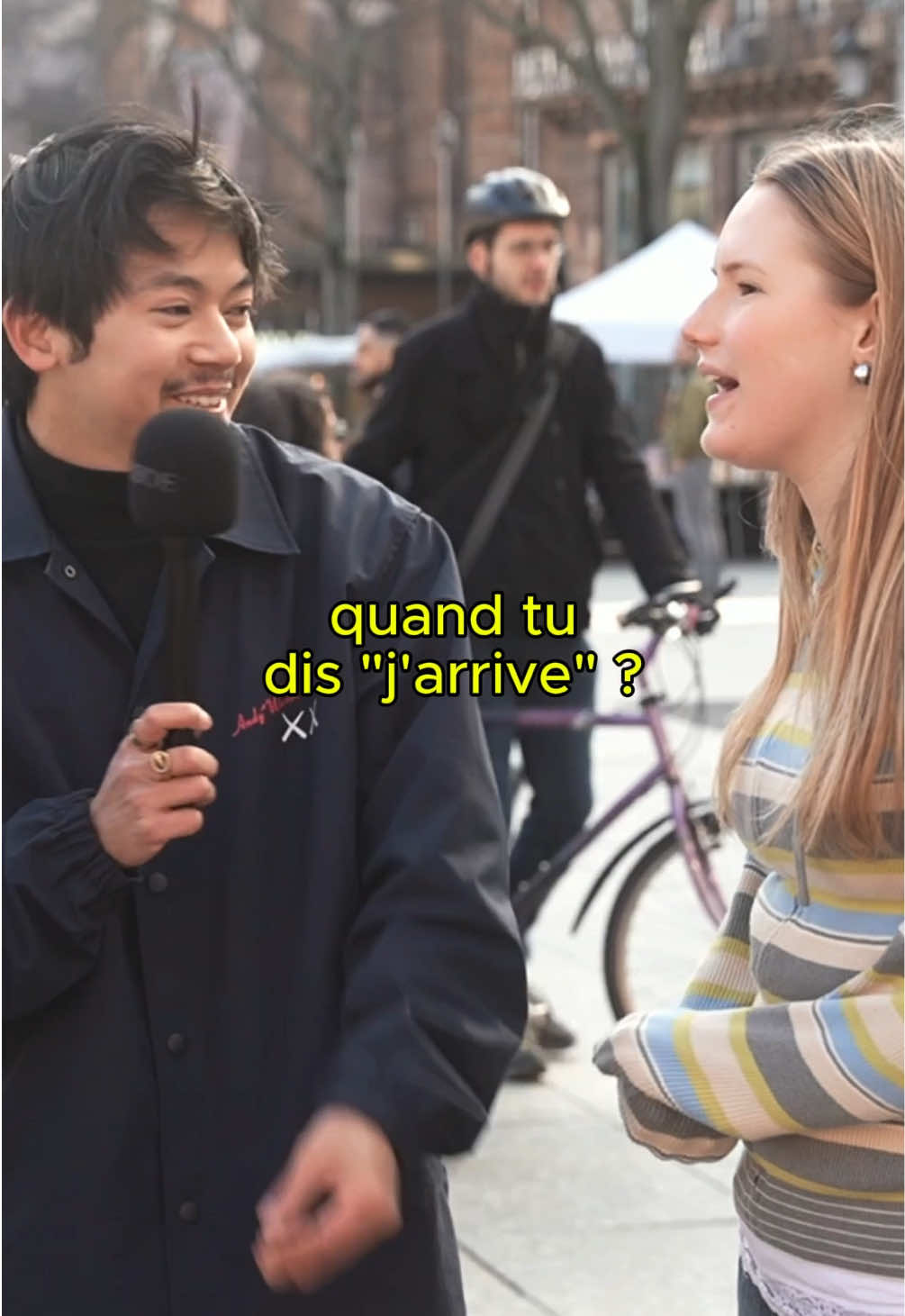 « J’arrive. » T’en es où toi ? 🤯 La vérité, uniquement. #microtrottoir #strasbourg 
