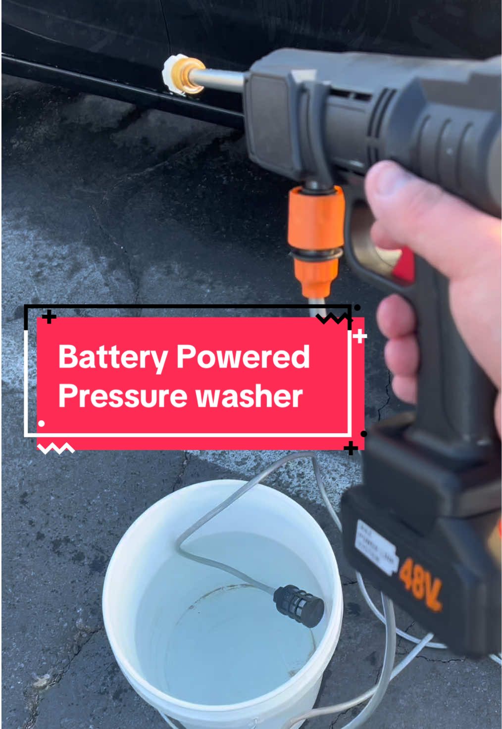 Finally back in stock!!! Wash your car anytime with this battery powered pressure washer #pressurewasher #batterypoweredpressurewasher #cardetailing #carwashing #carwash #detailing #ttshop #tiktokshop 