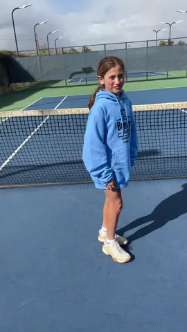 We’re junior tennis players…….