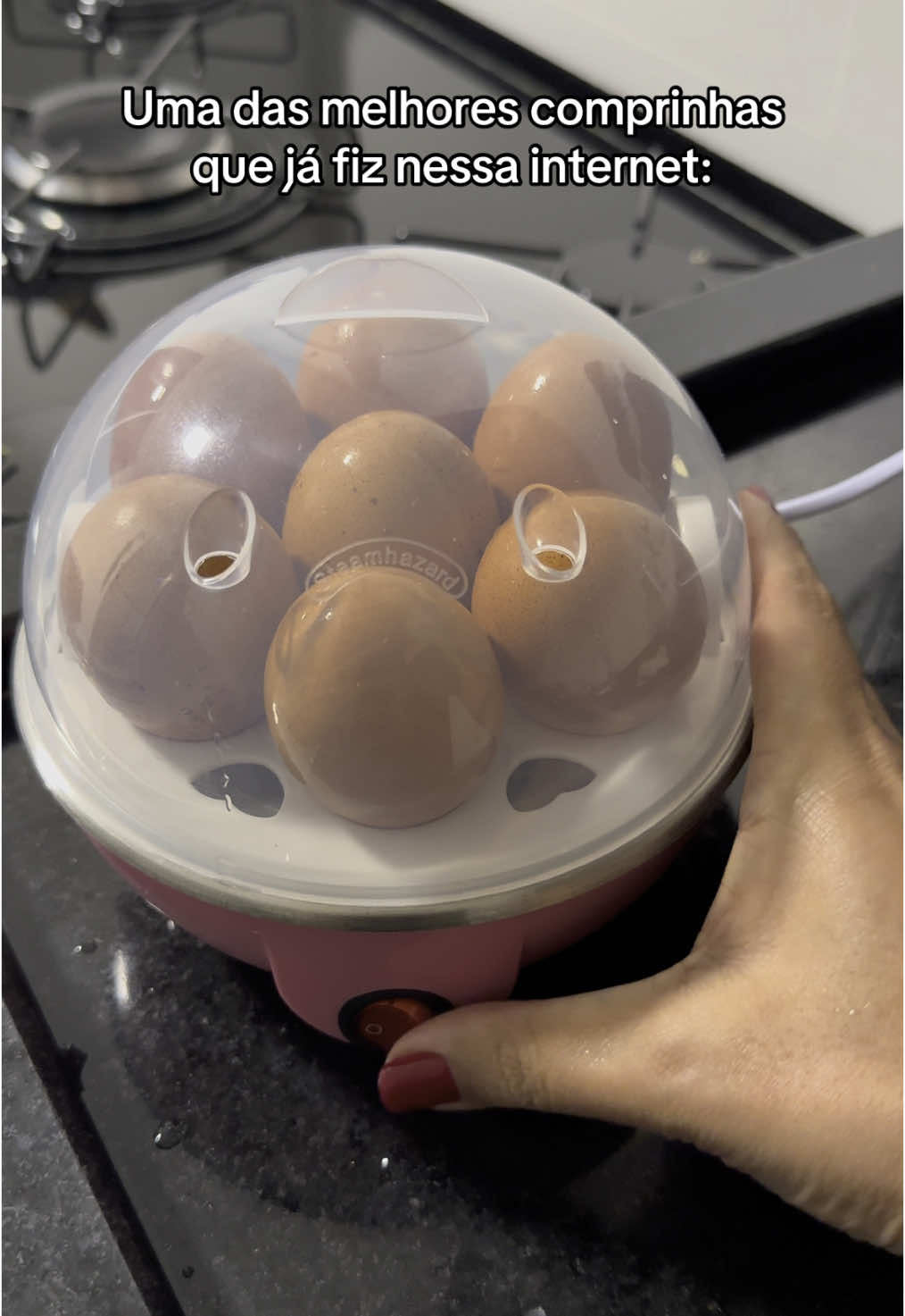 Essa maquininha de cozinhar ovos é tudo ✨💖 #dicas #ovo #Fitness #receita 