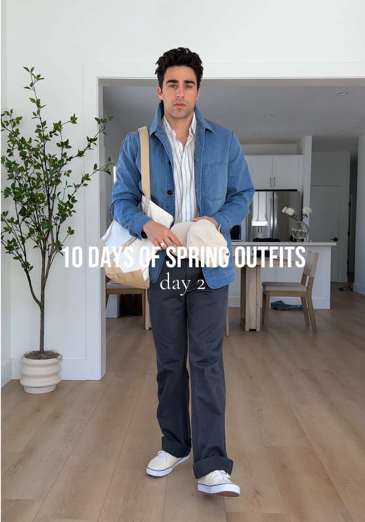 10 days of spring outfits: Day 2 #OOTD #fitcheck #mensfashion #mensstyle #mensclothing #menswear #monochrome #monochromeoutfit #herringbone #taylorstitch #buckmason #springfashion #chorecoat @Buck Mason @Vans 