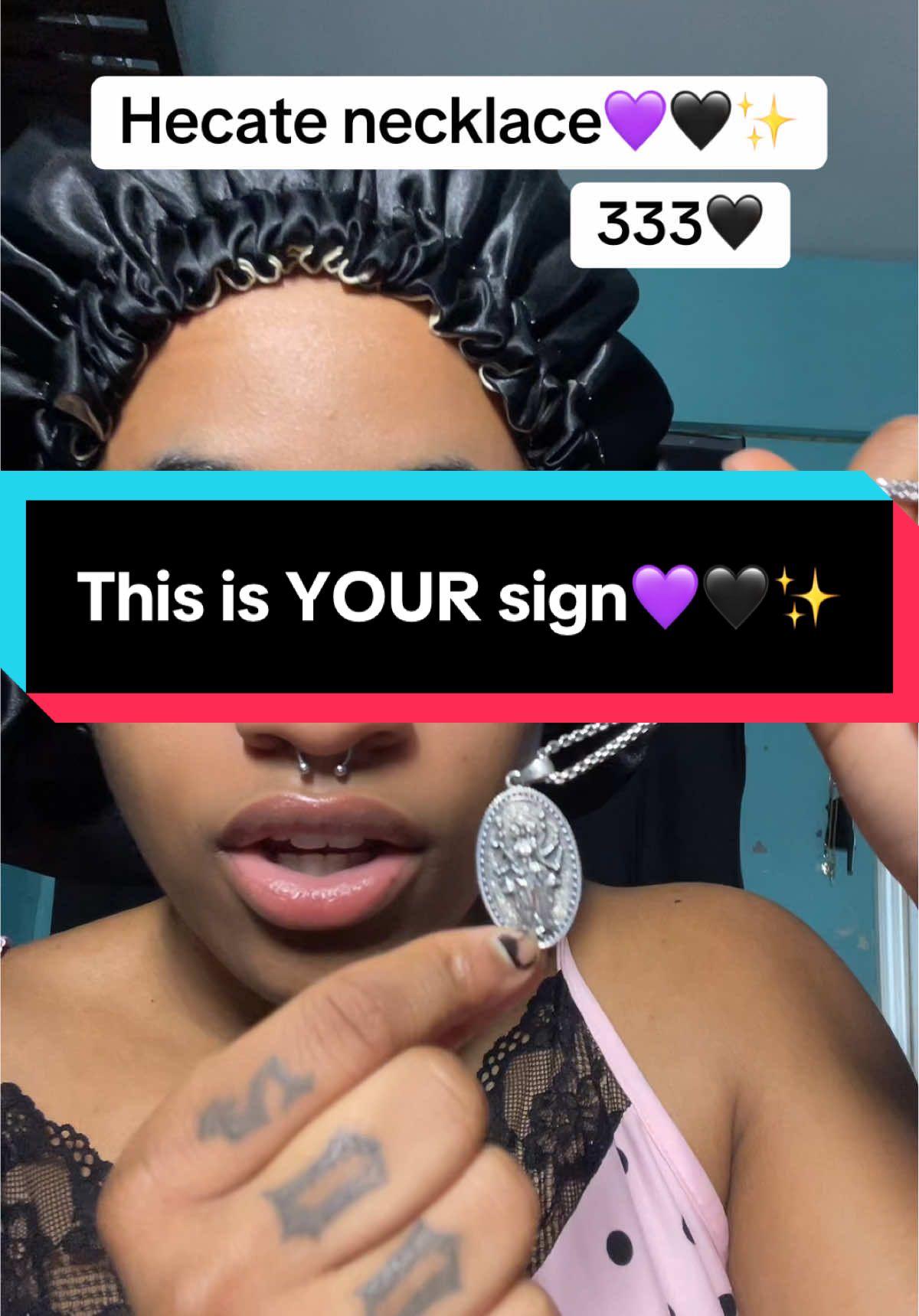 This is not a coincidence hecate is calling you💜🖤✨#hecate #spiritualprotection #witchyvibes #witchtok #spiritualtiktok 