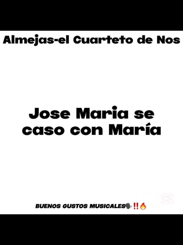 Almejas - el Cuarteto de Nos #cuartetodenos #4tetodenos #lyric #lyrics_songs #fypp 