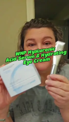 WNP Hyaluronic Acid Serum & Massaging Eye Cream  #face #cream #moisturizing #hydrating #wnp #beauty #hyaluronicacid #skincare #eyecream #wrinkles #firming 