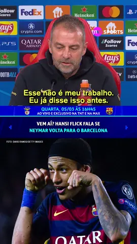Hansi Flick despista sobre possível retorno de Neymar ao Barcelona e diz estar totalmente focado na atual temporada. 🤔💬 #CasaDaChampions #FootballTikTok #SportsNews #TikTokEsportes #ChampionsLeague #Barcelona #Neymar #HansiFlick