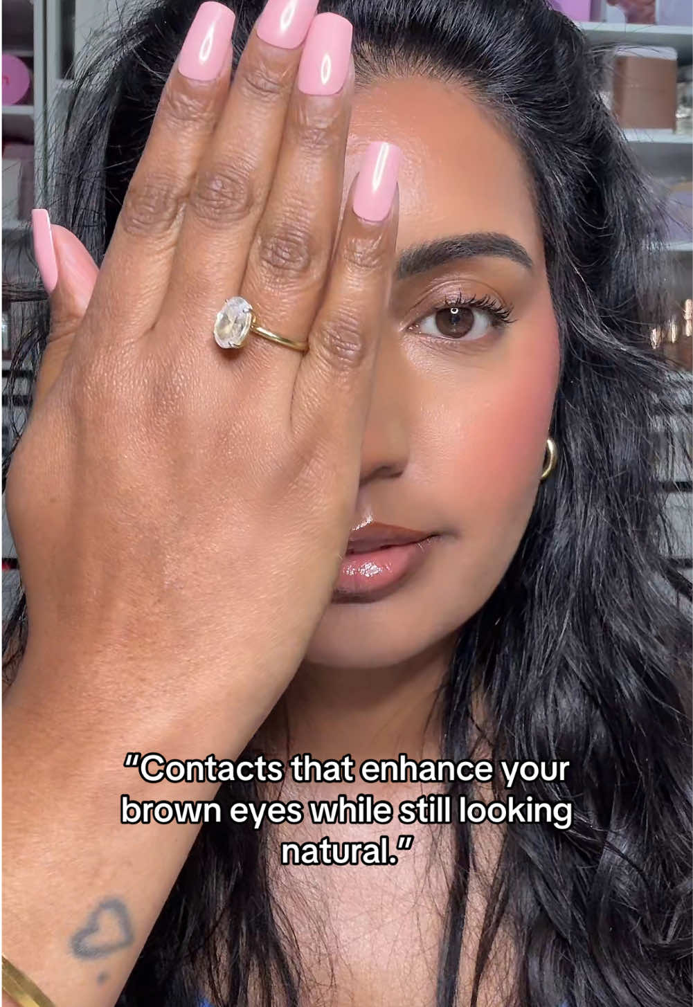 The perfect natural colored contacts on dark eyes  Wearing Manhattan Brown 🤎 🚨 Shop now at dimplecolor.com and use code SINDYR15 at checkout to save on your order. Link is also in bio  @Dimple Color #dimplecolor #colouredcontactlenses #lensesforbrowneyes #lensesforbrowngirls #lenses #contactlens #browneyes #browngirlapproved #coloredcontacts #coloredlenses #naturalcontactlenses #naturallenses #contactlensesforbrownskin #contactlensesforbrowngirls #contactlensesfordarkskin #browncontactlenses  